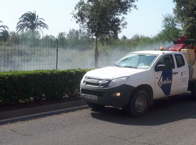 Noticia de Almería 24h: El Ayuntamiento refuerza estos días los tratamientos contra los mosquitos de cara a la inminente subida de las temperaturas