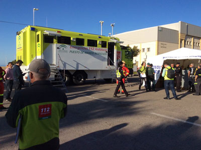 Un simulacro de terremoto en Adra pone a prueba los mecanismos de coordinacin y respuesta a la ciudadana