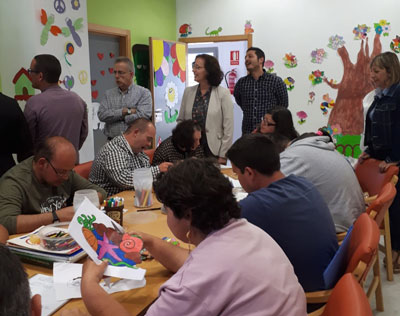 Gracia Fernndez visita la Residencia - Francisco Prez Miras - de Albox, con motivo del 30 aniversario de El Saliente