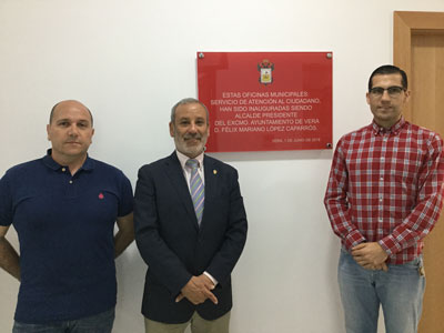 Noticia de Almería 24h: Inauguradas las nuevas oficinas municipales de Atención al Ciudadano del Ayuntamiento de Vera