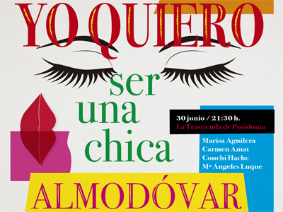 Noticia de Almería 24h: La Trastienda abrirá de nuevo sus puertas el 30 de junio para estrenar la obra Yo quiero ser una chica Almodóvar