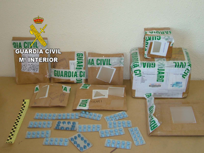 La Guardia Civil interviene ms de 2800 pastillas ilegales para tratar la disfuncin erctil