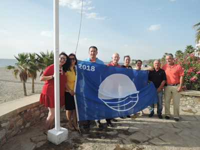 Banderas azules y playas a punto en Mojcar
