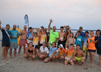 xito de participacin y organizacin en la prueba del circuito de tenis playa celebrado en Mojcar