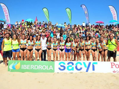Amplia presencia de CBM Baha de Almera entre las campeonas de Espaa de balonmano playa