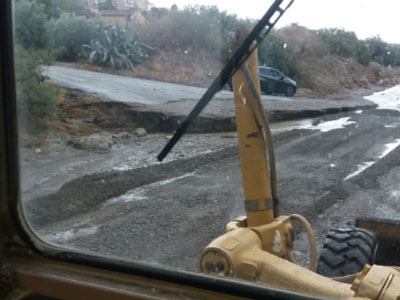 Vuelven a la normalidad las carreteras, caminos y ramblas afectadas por las lluvias en Oria 