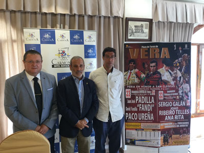 Noticia de Almería 24h: Vera presenta el cartel taurino de la Feria de San Cleofás