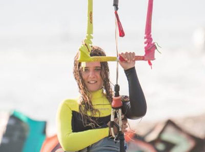 La joven mojaquera Osaa Reding, quinta en el Campeonato del Mundo de Kitesurf