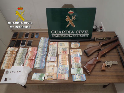 La Guardia Civil desmantela un activo punto de venta  de estupefacientes en la localidad de Las Norias de Daza – El Ejido 