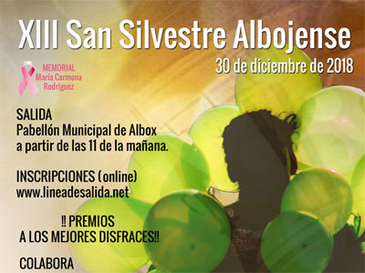 Albox celebra este prximo 30 de diciembre la XIII edicin de la Carrera Popular San Silvestre Memorial Maria Carmona Rodriguez