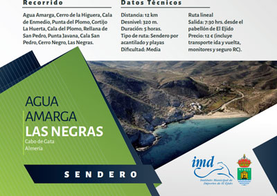 El IMD arranca el ao con nuevas rutas de senderismo por Las Amoladeras y Agua Amarga  Las Negras