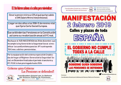Noticia de Almera 24h: Manifiesto de la Coordinadora Estatal por la Defensa del Sistema Pblico de Pensiones