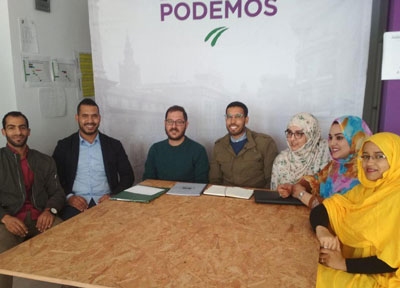 Noticia de Almería 24h: Diego Crespo (PODEMOS) se reúne con el colectivo saharaui de Almería - Arenas del Desierto