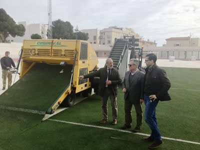 Noticia de Almera 24h: Nuevo csped artificial para la Ciudad Deportiva de Vera