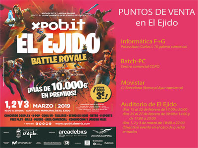 Noticia de Almería 24h: A la venta las entradas para Xpobit El Ejido, Battle Royale