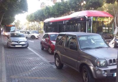 CSIF denuncia nuevamente el colapso de determinadas paradas de bus de la capital ante la Inspeccin de Trabajo 