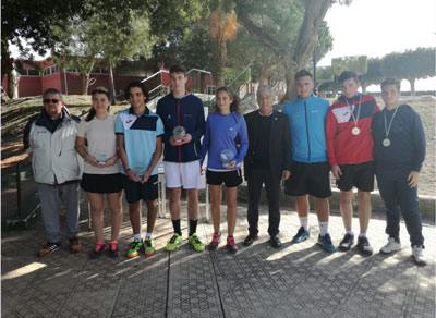 Tenis: Emilio Viciana (Hermanos Solas) y M Dolores Lpez, (CT El Ejido) campeones de Almera en edad jnior