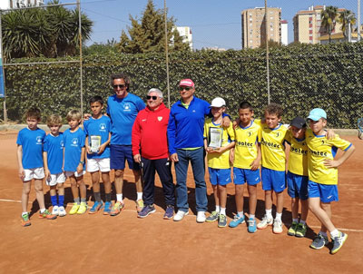 El Club de Tenis Aguadulce, campeón de Andalucía de clubes en la categoría benjamín masculino