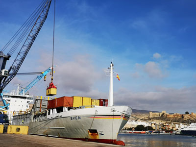 La Autoridad Portuaria de Almera incrementa un 86% la exportacin de mercancas en enero