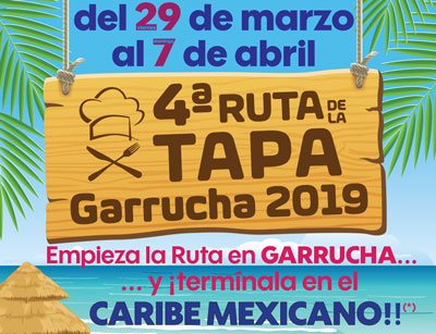 La IV Ruta de la Tapa de Garrucha concluirá en el Caribe Mexicano