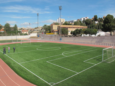 Noticia de Almera 24h: Finalizados los trabajos de sustitucin del csped artificial de la Ciudad Deportiva de Vera