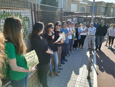 El CEIP Goya protesta por el cierre de una lnea de tres aos para el prximo curso escolar