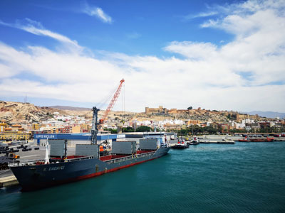 La Autoridad Portuaria de Almera import y export hasta abril 1,8 millones de toneladas, un 13% ms 