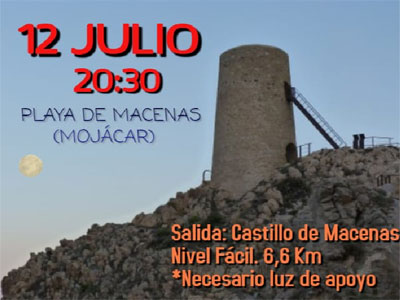 Noticia de Almera 24h: La Asamblea de la Cruz Roja de Vera organiza la VI Ruta Nocturna de Senderismo - Castillo de Macenas en Mojcar