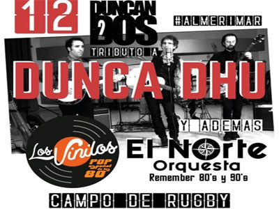 Noticia de Almería 24h: Almerimar rinde tributo a la mítica banda Duncan Dhu con un concierto gratuito en el Campo de Rugby