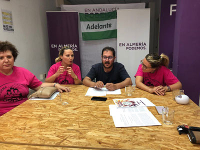 Noticia de Almería 24h: El parlamentario por Adelante Andalucía, Diego Crespo, pide a la Junta y al Ayuntamiento que dejen de jugar con las trabajadoras de ayuda a domicilio 