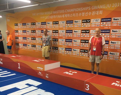 El nadador del Baha de Almeria Tito Murillo, se cuelga un bronce en el Mundial de Natacin de Corea