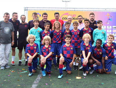 Noticia de Almera 24h: El Bara gana al Espanyol en la final de la I Cup Costa de Almera de ftbol alevn