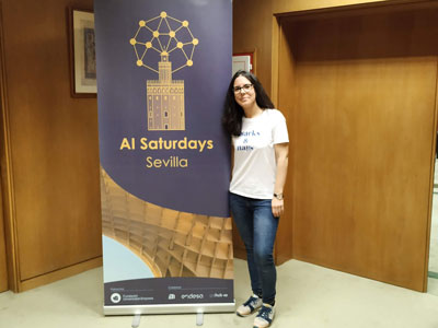 La joven ingeniera huercalense Cristina Uribe lidera la iniciativa Al Saturdays Sevilla
