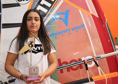 Noticia de Almera 24h: El alcalde de Berja recibe a la windsurfista Regina Villegas, subcampeona del Mundo under 20