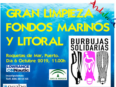 Gran limpieza de fondos marinos y litoral, el próximo domingo con el proyecto Burbujas solidarias