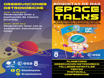 Noticia de Almería 24h: Talleres tecnológicos, conferencias y un planetario, entre las actividades para el II Roquetas de Mar Space Talks
