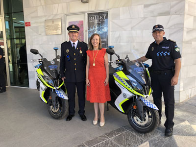 Noticia de Almera 24h: El Ayuntamiento dota a la Polica Local de dos nuevas motocicletas