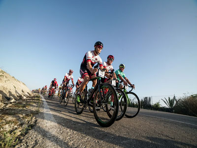 Doscientos ciclistas despiden el calendario provincial de marchas ciclodeportivas en la Comarca de Níjar