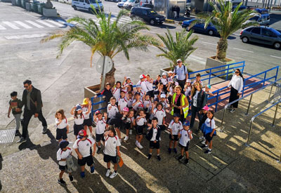 Noticia de Almería 24h: Alumnos del colegio Sek Alborán de El Ejido visitan el Puerto de Almería