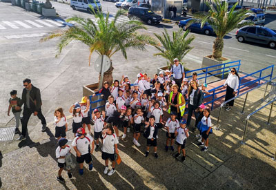 Noticia de Almera 24h: Alumnos del colegio Sek Alborn de El Ejido visitan el Puerto de Almera