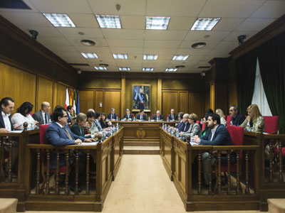 El Pleno aprueba por unanimidad las Medallas y la celebracin en Alcntar del Da de la Provincia