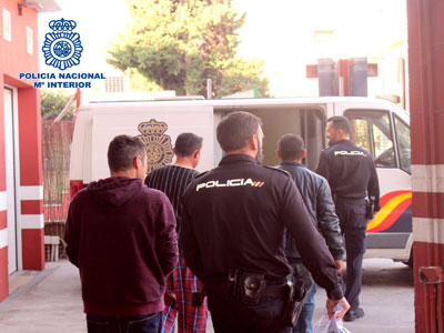 La Polica Nacional detiene a cuatro ladrones a los pocos das de haber perpetrado los robos
