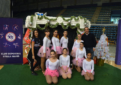 Ms de 1.200 gimnastas celebran la Navidad con la Exhibicin del club Stella Maris