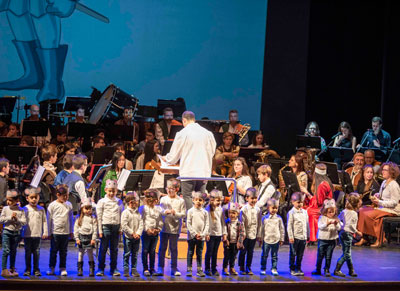 El Flautista de Hameln, concierto inclusivo guiado a travs del odo por la escuela de la Agrupacin San Indalecio