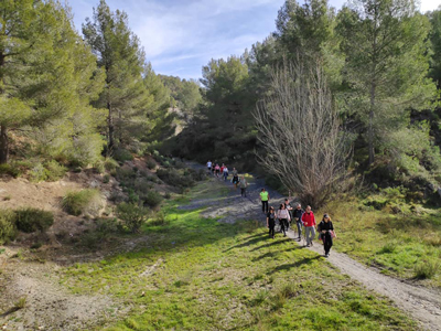 Noticia de Almería 24h: Más de 200 personas disfrutan de la ruta de senderismo organizada alrededor de los parajes naturales de Vélez Rubio