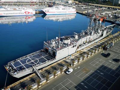Noticia de Almera 24h: La fragata Santa Mara de la Armada Espaola estar en el Puerto de Almera hasta el domingo