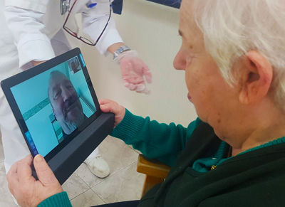 Diputacin conecta por videoconferencia a los usuarios de la Residencia Asistida con sus familias