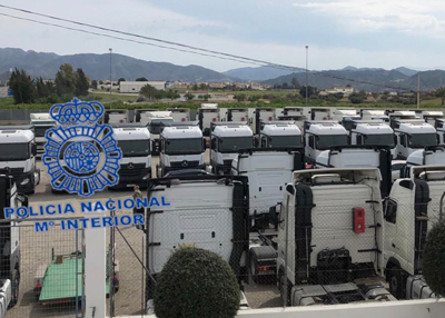 Noticia de Almería 24h: La Policía Nacional recupera 50 cabezas tractoras de camión sustraídas de un valor aproximado de 5 millones de euros