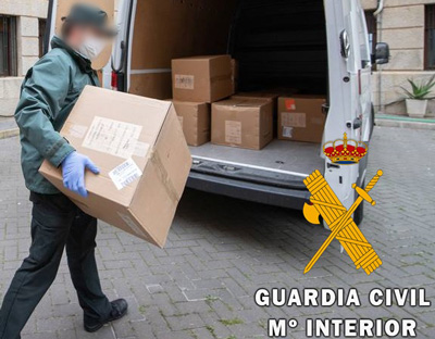 La Guardia Civil en apoyo a la Subdelegacin de Gobierno, realiza la entrega de 12.700 mascarillas a 67 Municipios de la provincia de Almera