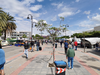 El mercadillo de Vera controla su aforo con una innovadora tecnologa con cmaras provistas de sensores inteligentes 